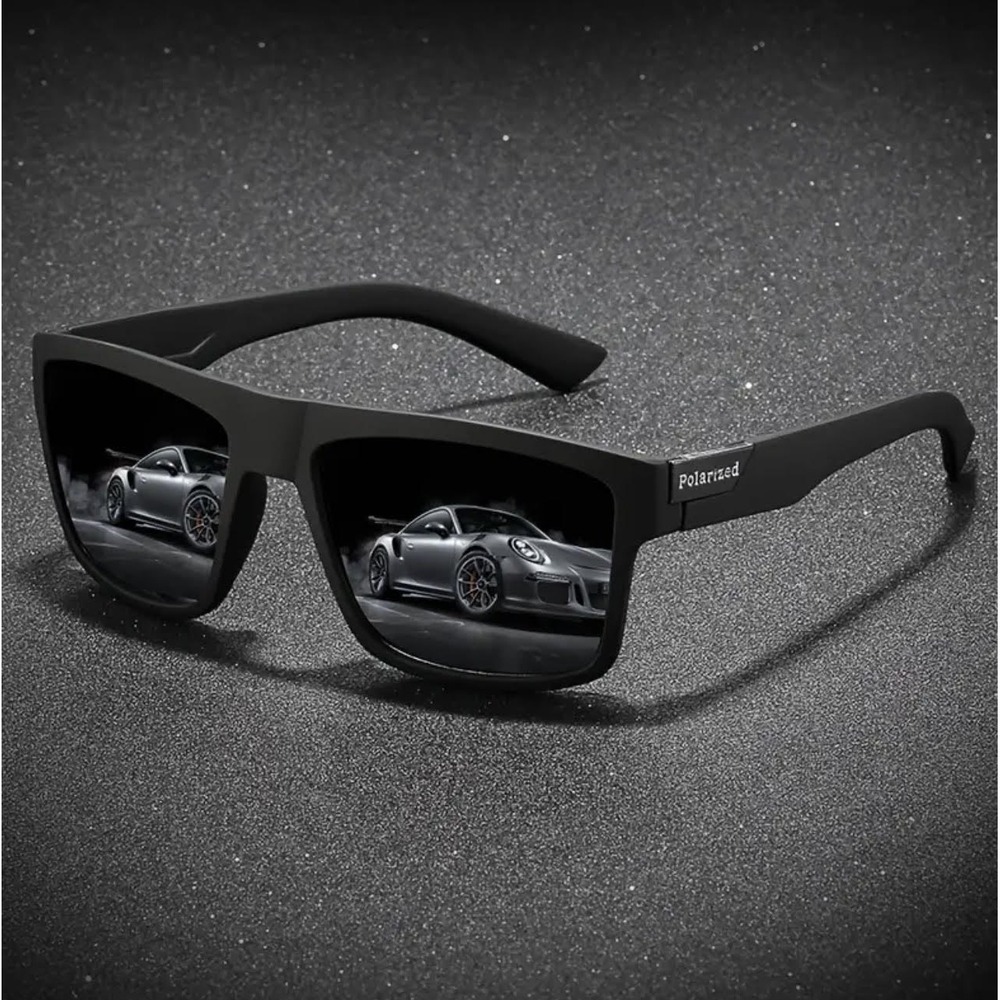 Sleek Polarized Female Sport SunglassesSquare Flat Top UV400 Ladys Vision Lens - Picture 5 of 9